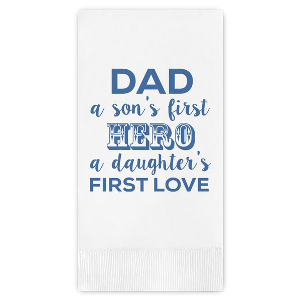 Custom My Father My Hero Guest Paper Towels - Full Color