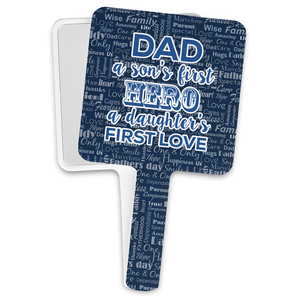 Custom My Father My Hero Hand Mirror