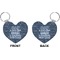 My Father My Hero Heart Keychain (Front + Back)