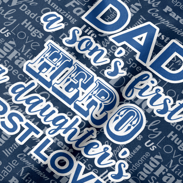 My Father My Hero Hooded Baby Towel- Detail Close Up