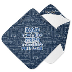 My Father My Hero Hooded Baby Towel (Personalized)