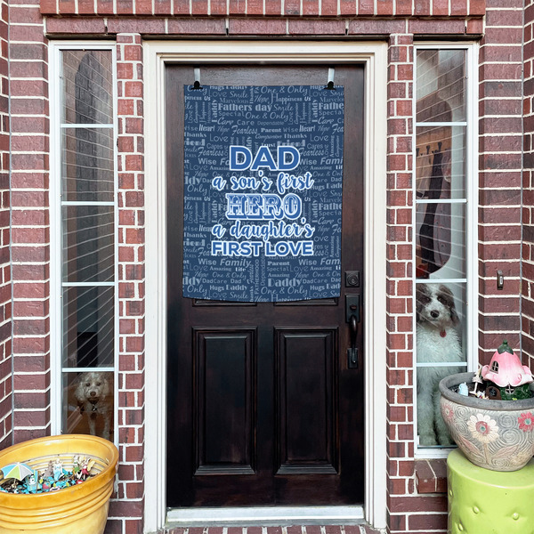 My Father My Hero House Flags - Double Sided - (Over the door) LIFESTYLE