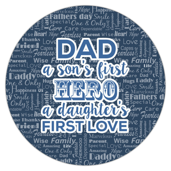 My Father My Hero Icing Circle - Large - Single