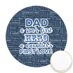 My Father My Hero Printed Cookie Topper - Round