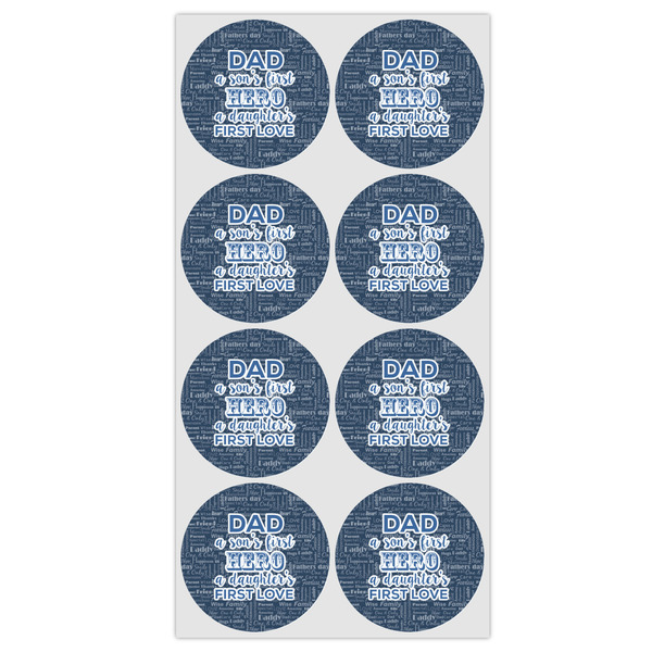 My Father My Hero Icing Circle - Medium - Set of 8