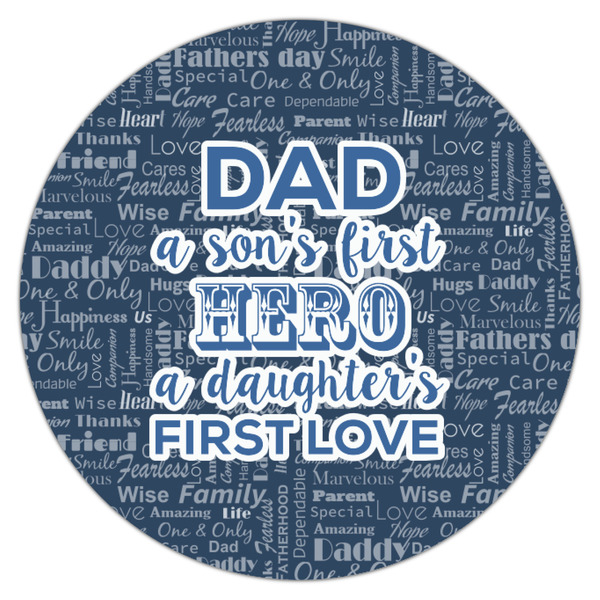 My Father My Hero Icing Circle - Small - Single