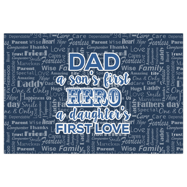 My Father My Hero Indoor / Outdoor Rug - 2'x3' - Front Flat