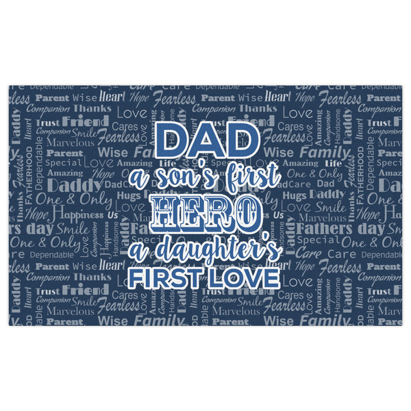 My Father My Hero Indoor / Outdoor Rug - 3'x5' - Front Flat
