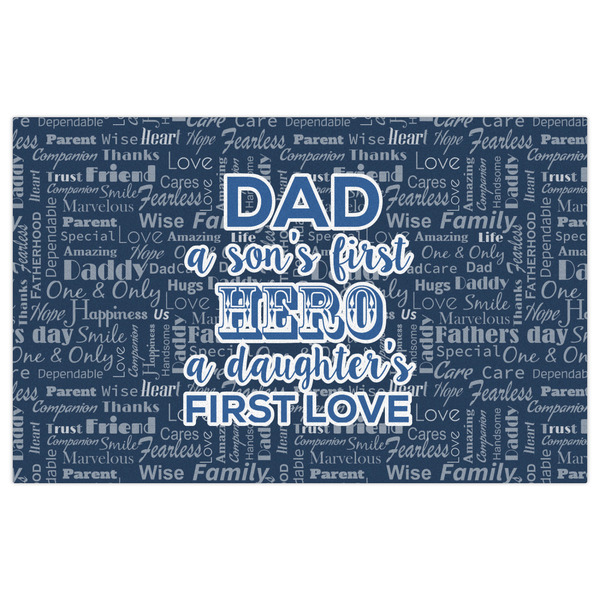 My Father My Hero Indoor / Outdoor Rug - 5'x8' - Front Flat