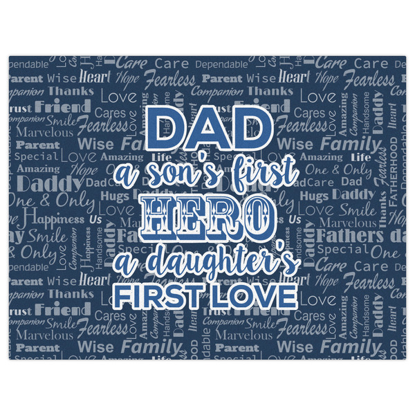 My Father My Hero Indoor / Outdoor Rug - 6'x8' - Front Flat