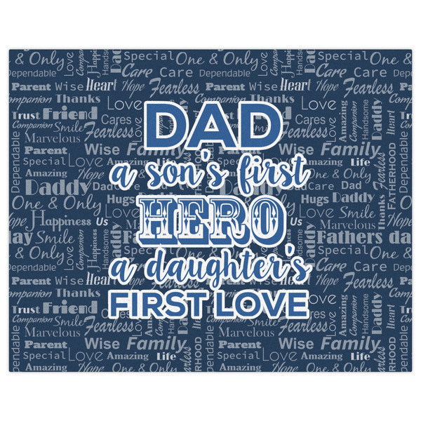 My Father My Hero Indoor / Outdoor Rug - 8'x10' - Front Flat