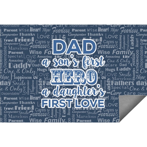 Custom My Father My Hero Indoor / Outdoor Rug - 2'x3'