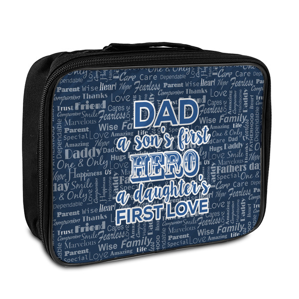 Custom My Father My Hero Insulated Lunch Bag