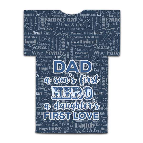 My Father My Hero Jersey Bottle Cooler - BACK (flat)