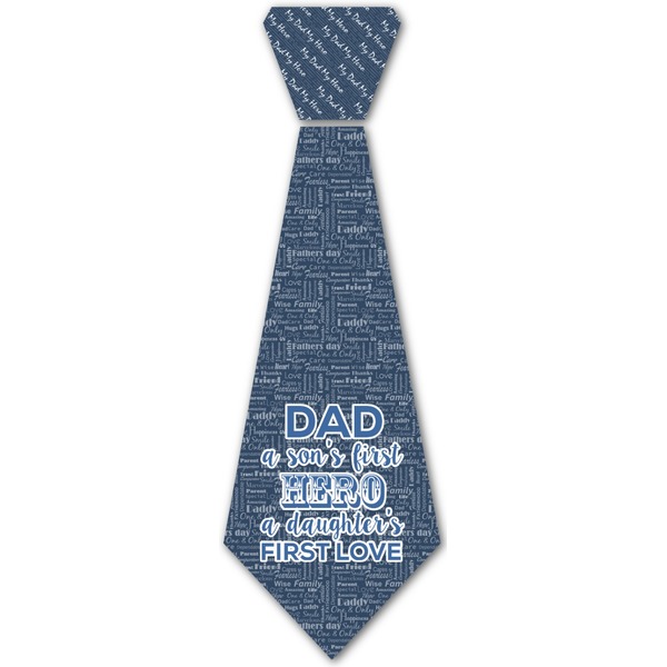 Custom My Father My Hero Iron On Tie (Personalized)