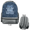 My Father My Hero Large Backpack - Gray - Front & Back View