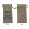 My Father My Hero Large Burlap Gift Bags - Front Approval