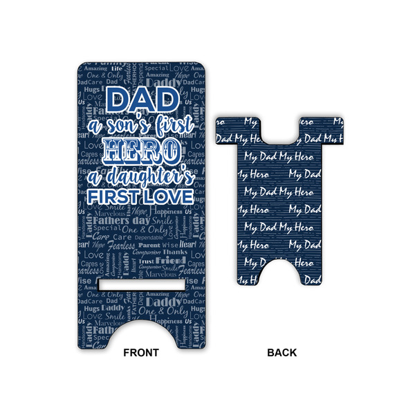 My Father My Hero Large Phone Stand - Front & Back