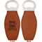 My Father My Hero Leather Bar Bottle Opener - Front and Back (single sided)