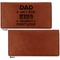 My Father My Hero Leather Checkbook Holder Front and Back Single Sided - Apvl