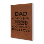 My Father My Hero Leather Sketchbook - Small - Single Sided