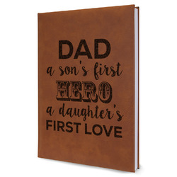 My Father My Hero Leatherette Journal - Large - Single Sided