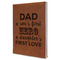 My Father My Hero Leatherette Journal - Large - Single Sided - Angle View