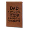 My Father My Hero Leatherette Journal - Large - Double Sided