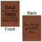 My Father My Hero Leatherette Journals - Large - Double Sided - Front & Back View