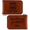 My Father My Hero Leatherette Magnetic Money Clip - Front and Back