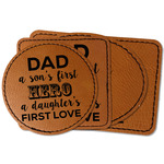 My Father My Hero Faux Leather Iron On Patch