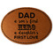 My Father My Hero Leatherette Patches - Oval