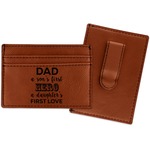 My Father My Hero Leatherette Wallet with Money Clip