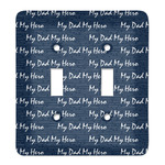 My Father My Hero Light Switch Cover (2 Toggle Plate) (Personalized)