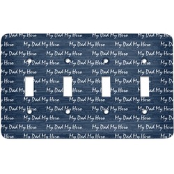 My Father My Hero Light Switch Cover (4 Toggle Plate) (Personalized)