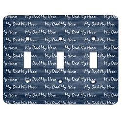 My Father My Hero Light Switch Cover (3 Toggle Plate) (Personalized)