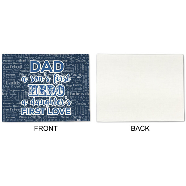 My Father My Hero Linen Placemat - APPROVAL Single (single sided)