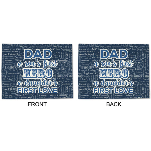 My Father My Hero Linen Placemat - APPROVAL (double sided)