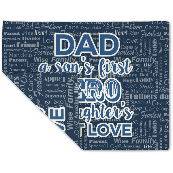 My Father My Hero Linen Placemat - Folded Corner (double side)