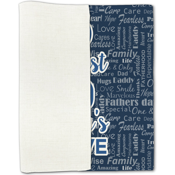My Father My Hero Linen Placemat - Folded Half