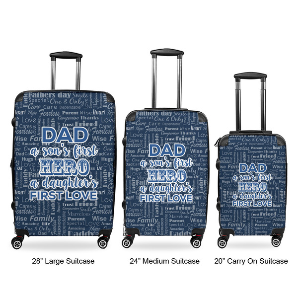 My Father My Hero Luggage Bags all sizes - With Handle