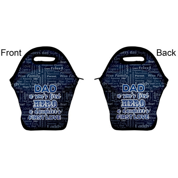 My Father My Hero Lunch Bag - Front and Back