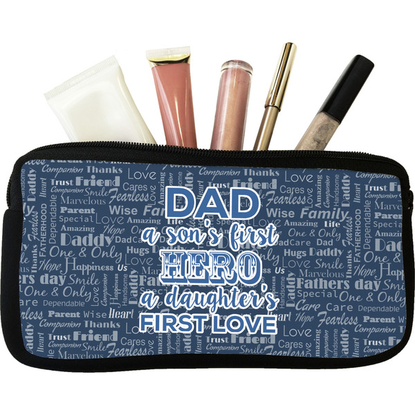 Custom My Father My Hero Makeup / Cosmetic Bag - Small
