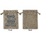 My Father My Hero Medium Burlap Gift Bag - Front Approval