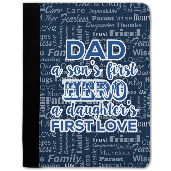 Custom My Father My Hero Notebook Padfolio - Medium