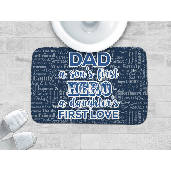 My Father My Hero Memory Foam Bath Mat - LIFESTYLE 34x21