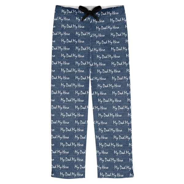 Custom My Father My Hero Mens Pajama Pants - L (Personalized)