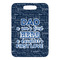 My Father My Hero Metal Luggage Tag - Front Without Strap