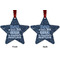My Father My Hero Metal Star Ornament - Front and Back