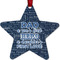 My Father My Hero Metal Star Ornament - Front